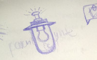 Porchlight logo sketch