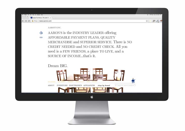 Professional web design portfolio sample