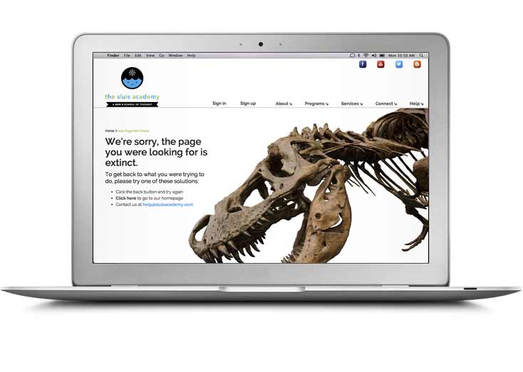 Professional web design portfolio sample