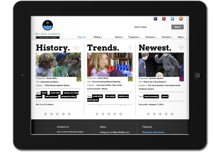 Website application work sample