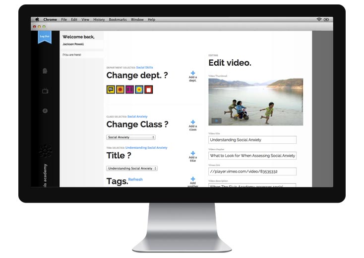 Content management system sample